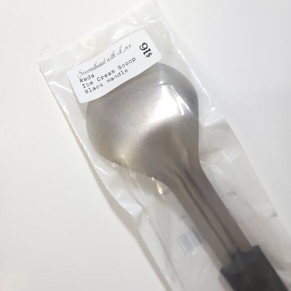 Rada Ice Cream Scoop Black Kitchen Utensil Dessert Handle New in Package​ - Picture 2 of 5